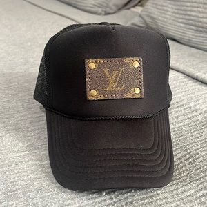 Women’s up-cycled LV trucker hat